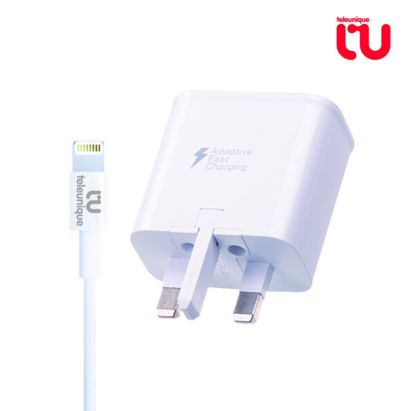 CHARGER KIT – 8 PIN, Sync & Charge (2A Fast/QC2.01 USB)