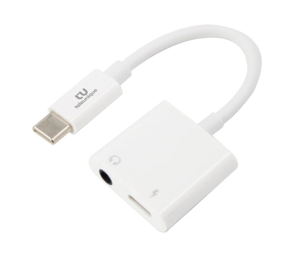 USB-C to USB-C + AUX – Charge & Music Adaptor